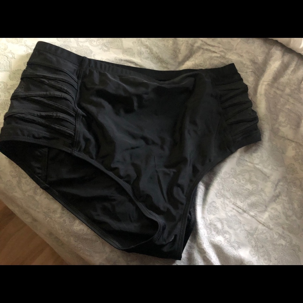 Torrid high waisted swim bottoms